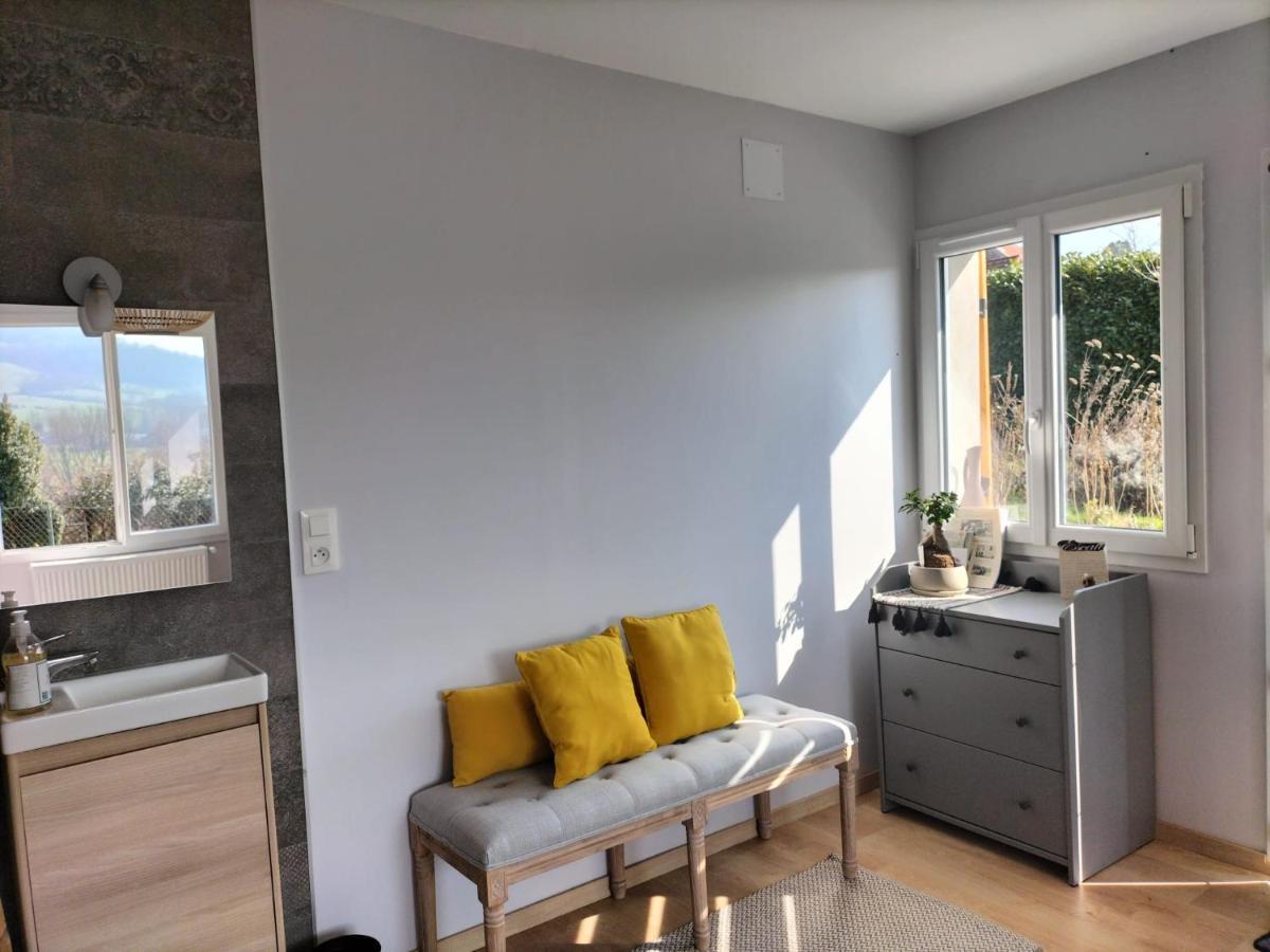 Agréable chambre meublée, vue sur la vallée de l'Auxois Villy-en-Auxois Esterno foto